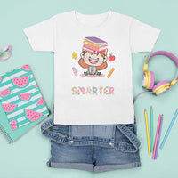 100th Day Of School Smarter Cutte Girl Love Book T Shirt For Kid - Wonder Print Shop