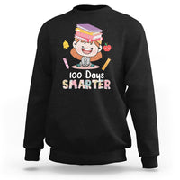100th Day Of School Smarter Cutte Girl Love Book Sweatshirt - Wonder Print Shop