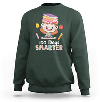 100th Day Of School Smarter Cutte Girl Love Book Sweatshirt - Wonder Print Shop