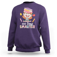 100th Day Of School Smarter Cutte Girl Love Book Sweatshirt - Wonder Print Shop