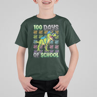 100th Day Of School Smarter Cool Dinosaur Boy T Shirt For Kid - Wonder Print Shop