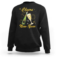 Cheers To A Happy New Year Eve Party Sweatshirt - Wonder Print Shop