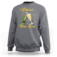 Cheers To A Happy New Year Eve Party Sweatshirt - Wonder Print Shop