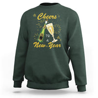 Cheers To A Happy New Year Eve Party Sweatshirt - Wonder Print Shop