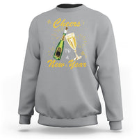 Cheers To A Happy New Year Eve Party Sweatshirt - Wonder Print Shop