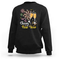 Cheers To A Happy New Year Eve Party Sweatshirt - Wonder Print Shop