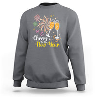 Cheers To A Happy New Year Eve Party Sweatshirt - Wonder Print Shop