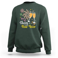 Cheers To A Happy New Year Eve Party Sweatshirt - Wonder Print Shop