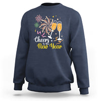 Cheers To A Happy New Year Eve Party Sweatshirt - Wonder Print Shop