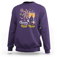 Cheers To A Happy New Year Eve Party Sweatshirt - Wonder Print Shop