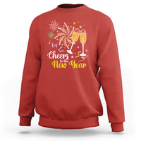 Cheers To A Happy New Year Eve Party Sweatshirt - Wonder Print Shop