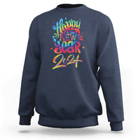 Happy New Year 2024 Tie Dye Lucky Years Sweatshirt - Wonder Print Shop