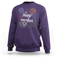Happy New Year Colorful Firework Lucky Years Sweatshirt - Wonder Print Shop