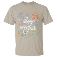 Happy New Year Colorful Firework Lucky Years T Shirt - Wonder Print Shop