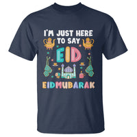 Ramadan T Shirt I'm Just Here To Say EID Mubarak Iftar Islamic Muslim - Wonder Print Shop
