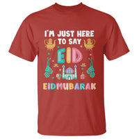 Ramadan T Shirt I'm Just Here To Say EID Mubarak Iftar Islamic Muslim - Wonder Print Shop