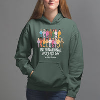 International Women's Day Hoodie Happy IWD 8 March Inspire Inclusion 2024 - Wonder Print Shop