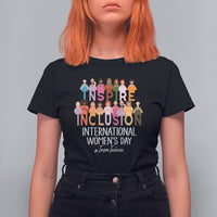 International Women's Day T Shirt For Women Happy IWD 8 March Inspire Inclusion 2024 - Wonder Print Shop