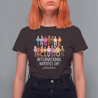 International Women's Day T Shirt For Women Happy IWD 8 March Inspire Inclusion 2024 - Wonder Print Shop