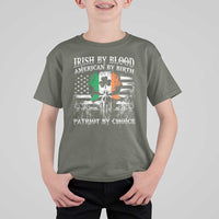 Irish American T Shirt For Kid Irish By Blood American By Birth Patriot By Choice
