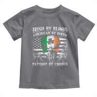Irish American Toddler T Shirt Irish By Blood American By Birth Patriot By Choice