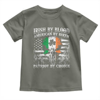 Irish American Toddler T Shirt Irish By Blood American By Birth Patriot By Choice