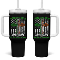 American By Birth Irish By The Grace Of God Tumbler With Handle