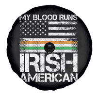 Irish American Pride Spare Tire Cover My Blood Runs Ireland America Flag