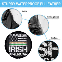 Irish American Pride Spare Tire Cover My Blood Runs Ireland America Flag