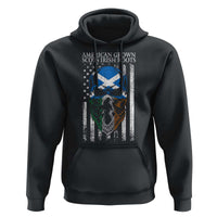American Grown With Scots Irish Roots Hoodie American Ulster Scots Skull Flag