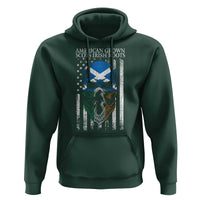 American Grown With Scots Irish Roots Hoodie American Ulster Scots Skull Flag