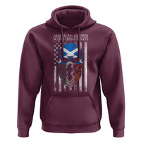 American Grown With Scots Irish Roots Hoodie American Ulster Scots Skull Flag