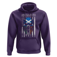 American Grown With Scots Irish Roots Hoodie American Ulster Scots Skull Flag