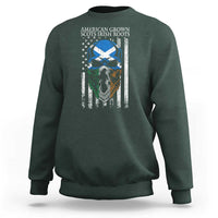 American Grown With Scots Irish Roots Sweatshirt American Ulster Scots Skull Flag