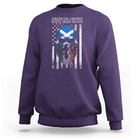 American Grown With Scots Irish Roots Sweatshirt American Ulster Scots Skull Flag