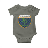 Scots-Irish Pride Baby Onesie Shamrock Ulster Scots Scotch Irish Shamrock Thistle