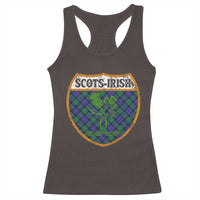 Scots-Irish Pride Racerback Tank Top Shamrock Ulster Scots Scotch Irish Shamrock Thistle