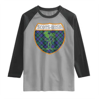 Scots-Irish Pride Raglan Shirt Shamrock Ulster Scots Scotch Irish Shamrock Thistle