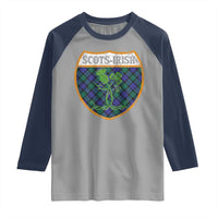 Scots-Irish Pride Raglan Shirt Shamrock Ulster Scots Scotch Irish Shamrock Thistle