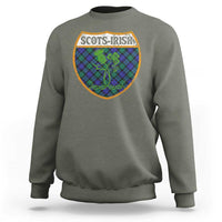 Scots-Irish Pride Sweatshirt Shamrock Ulster Scots Scotch Irish Shamrock Thistle