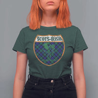 Scots-Irish Pride T Shirt For Women Shamrock Ulster Scots Scotch Irish Shamrock Thistle