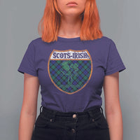 Scots-Irish Pride T Shirt For Women Shamrock Ulster Scots Scotch Irish Shamrock Thistle