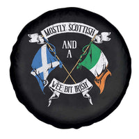 Funny Scots-Irish Pride Spare Tire Cover Mostly Scottish Wee Bit Irish