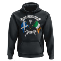 Funny Scots-Irish Pride Hoodie Mostly Scottish Wee Bit Irish