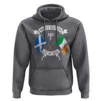 Funny Scots-Irish Pride Hoodie Mostly Scottish Wee Bit Irish