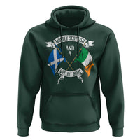 Funny Scots-Irish Pride Hoodie Mostly Scottish Wee Bit Irish