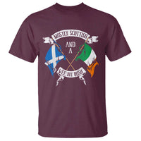 Funny Scots-Irish Pride T Shirt Mostly Scottish Wee Bit Irish
