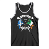 Funny Scots-Irish Pride Tank Top Mostly Scottish Wee Bit Irish