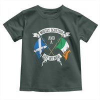 Funny Scots-Irish Pride Toddler T Shirt Mostly Scottish Wee Bit Irish