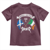 Funny Scots-Irish Pride Toddler T Shirt Mostly Scottish Wee Bit Irish